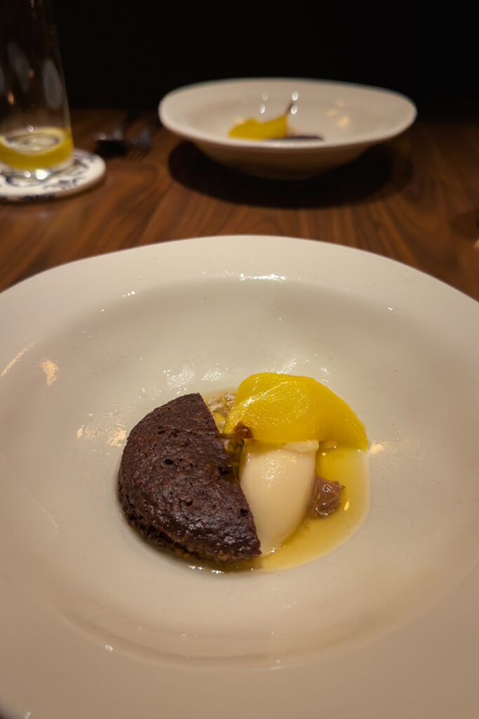 Pear Amazake Ginger Sunflower Chocolate Encanto Restaurant Lisbon