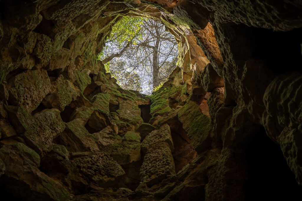 Unfinished Well (Poço Imperfeito) in the Quinta da Regaleira Sintra