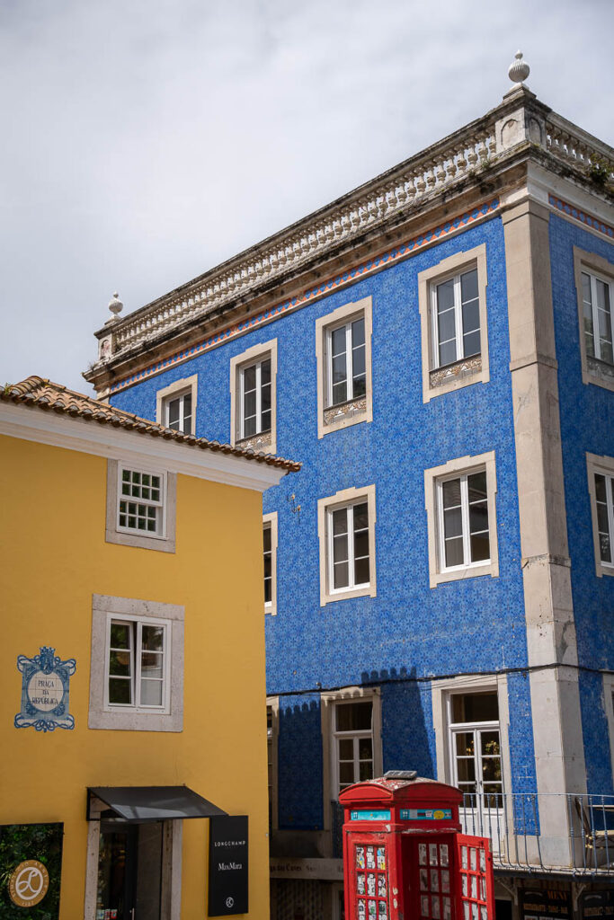 Colorful Buildings of Sintra Praça da Republica