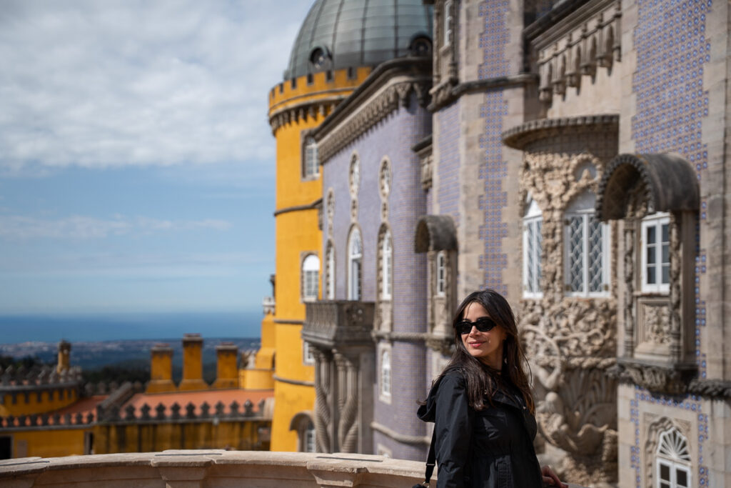 Sintra Pena Palace outdoor facade a place to visit in a day trip to Sintra from Lisbon