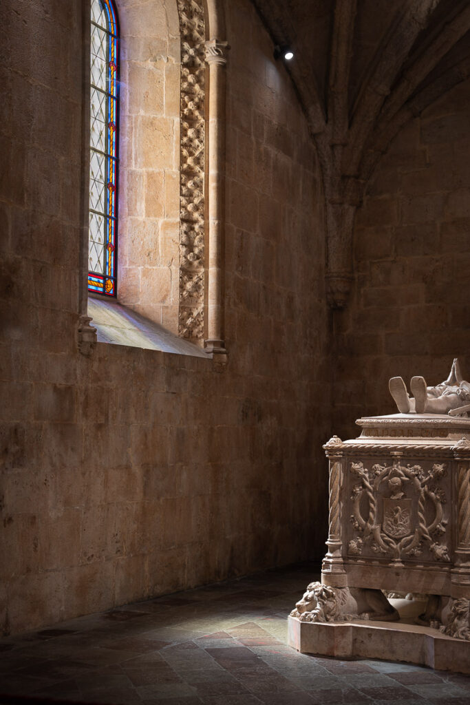 Luis de Camoes tomb in Jeronimos Monastery church