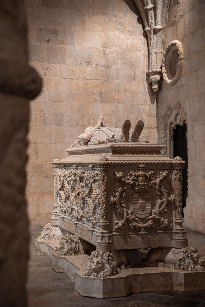 Vasco da Gama tomb in Jeronimos Monastery church