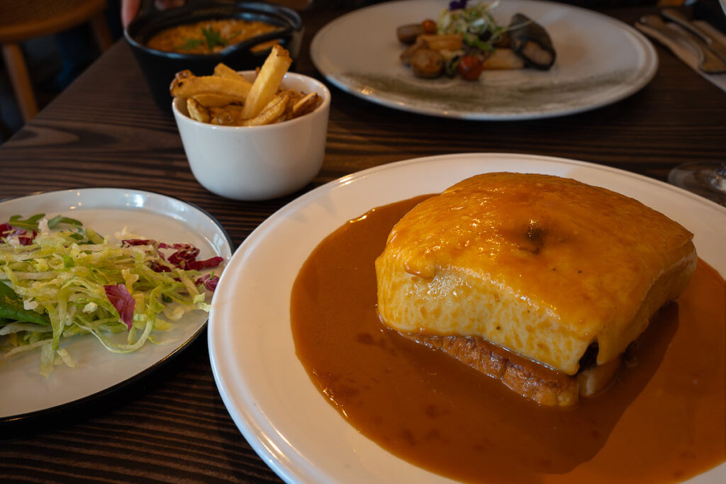 vegan Francesinha from Kong Vegan Lisbon vegan Portuguese food