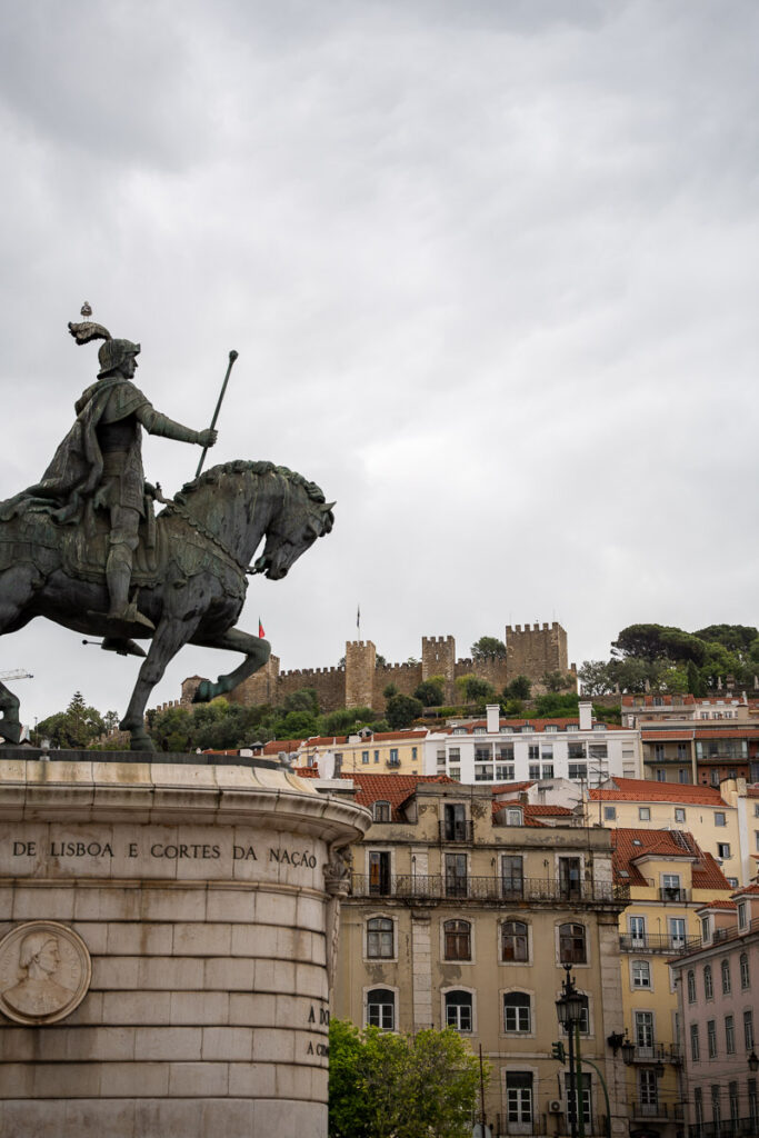 Castelo São Jorge Lisbon Statue of King José I