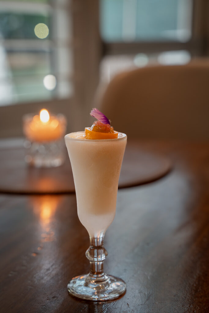 Palate Cleansers Frozen soursop rum shot Fine Vegan Dining El Cielo Miami