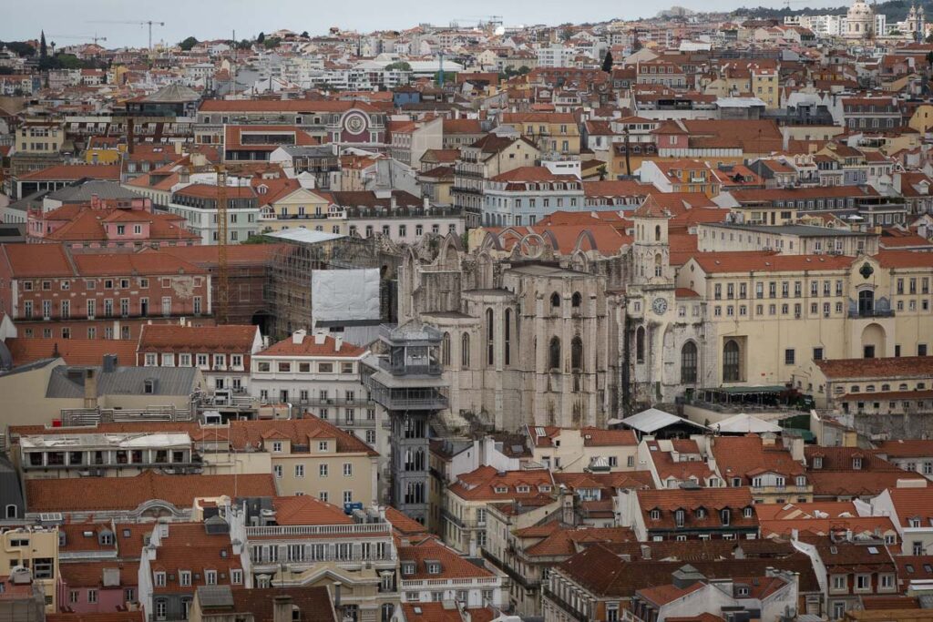 Baixa-Chiado Rooftop View from Castelo de São Jorge