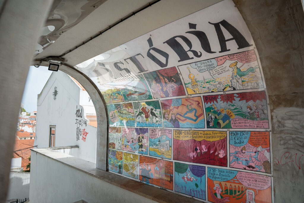 History of Lisbon Mural by Nuno Saraiva What to See in Alfama Lisbon
