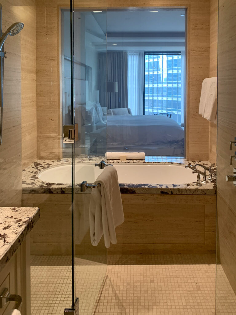 Langham Hotel Rooms Deluxe Bathtub Shower