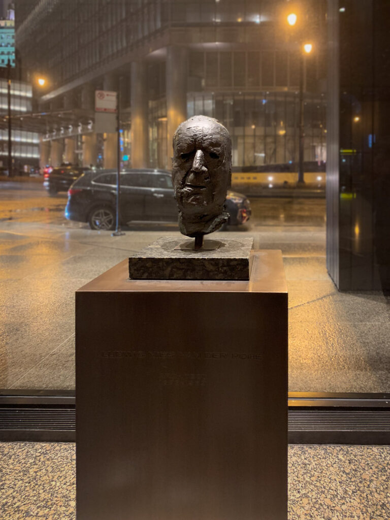 Portrait Sculpture Mies van der Rohe The Langham Chicago