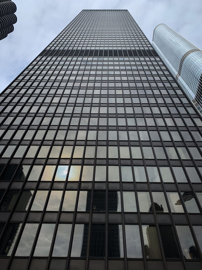 The Langham Chicago Exterior Facade View from Ground to Top