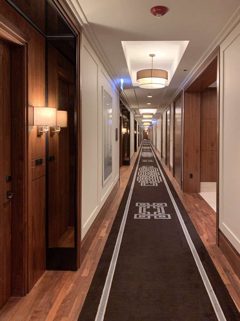 The Langham Chicago Nine Floor Corridor